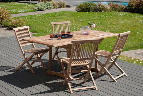 Fun - Garden Table 4/6 People - Brown