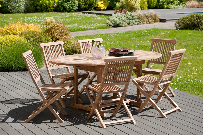 Fun - Table De Jardin - Teck - Marron