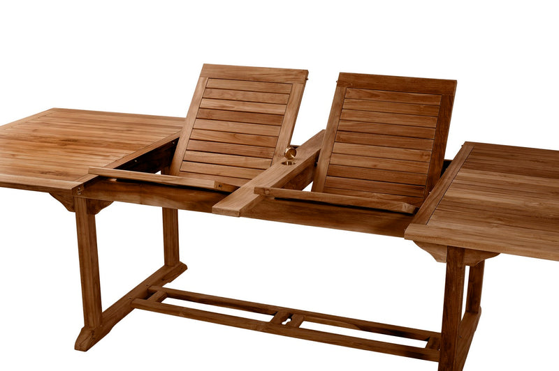Maeva - Table De Jardin - Teck - Marron