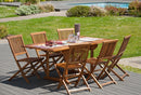 Maeva - Table De Jardin - Teck - Marron