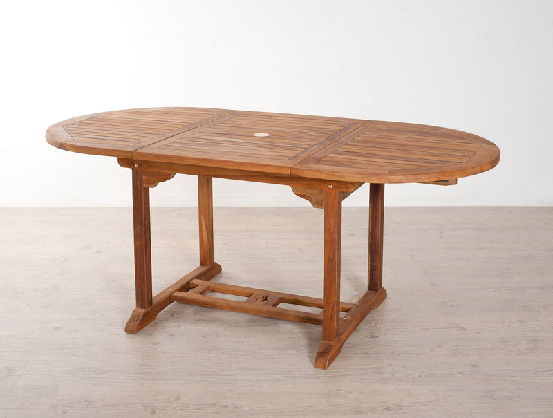 Maeva - Table De Jardin - Teck - Marron