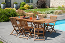 Maeva - Salon De Jardin - Teck - Marron