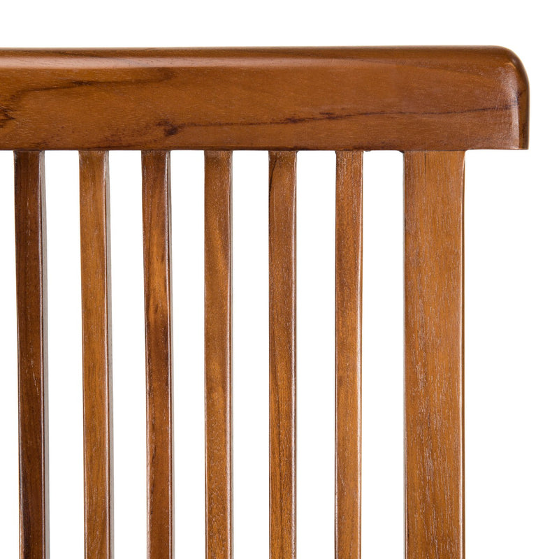 Maeva - Lot De 2 Chaises Jardin - Teck - Marron