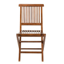 Maeva - Lot De 2 Chaises Jardin - Teck - Marron