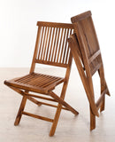 Maeva - Lot De 2 Chaises Jardin - Teck - Marron