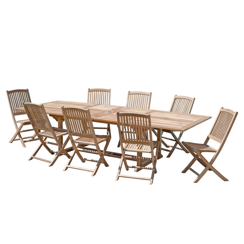 Fun - Salon De Jardin - Teck - Marron