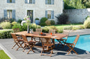 Maeva - Salon De Jardin - Teck - Marron