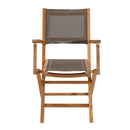 Fun - Lot De 2 Fauteuils Jardin - Teck - Taupe/Marron