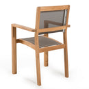 Fun - Lot De 2 Fauteuils Jardin - Teck - Taupe/Marron