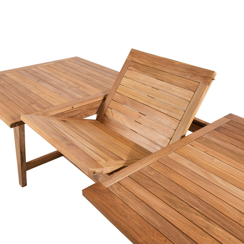 Fun - Table De Jardin - Teck - Taupe/Marron