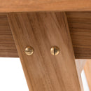 Fun - Table De Jardin - Teck - Taupe/Marron