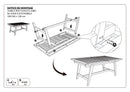 Fun - Table De Jardin - Teck - Taupe/Marron
