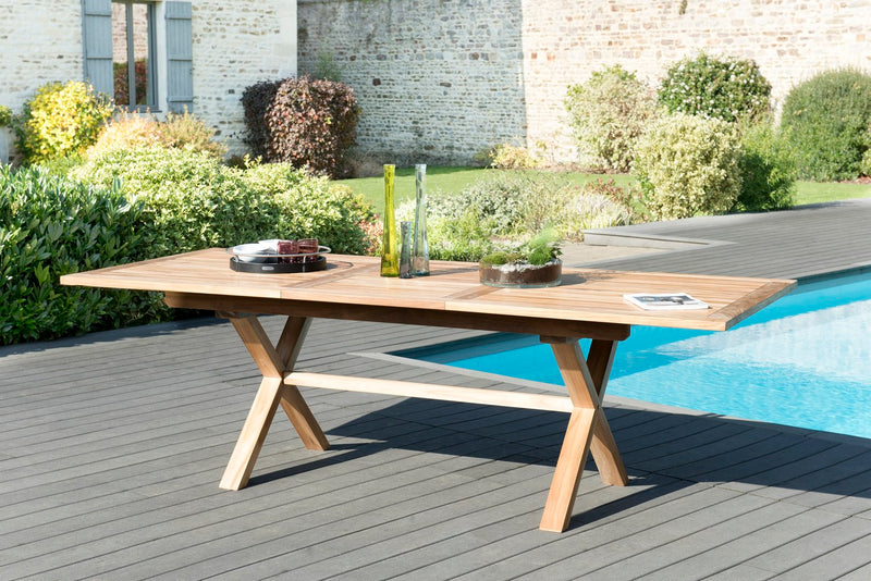 Fun - Table De Jardin - Teck - Marron