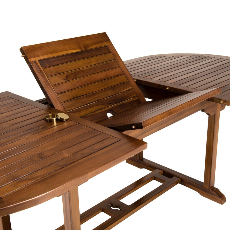 Maeva - Table De Jardin - Teck Huilé - Marron