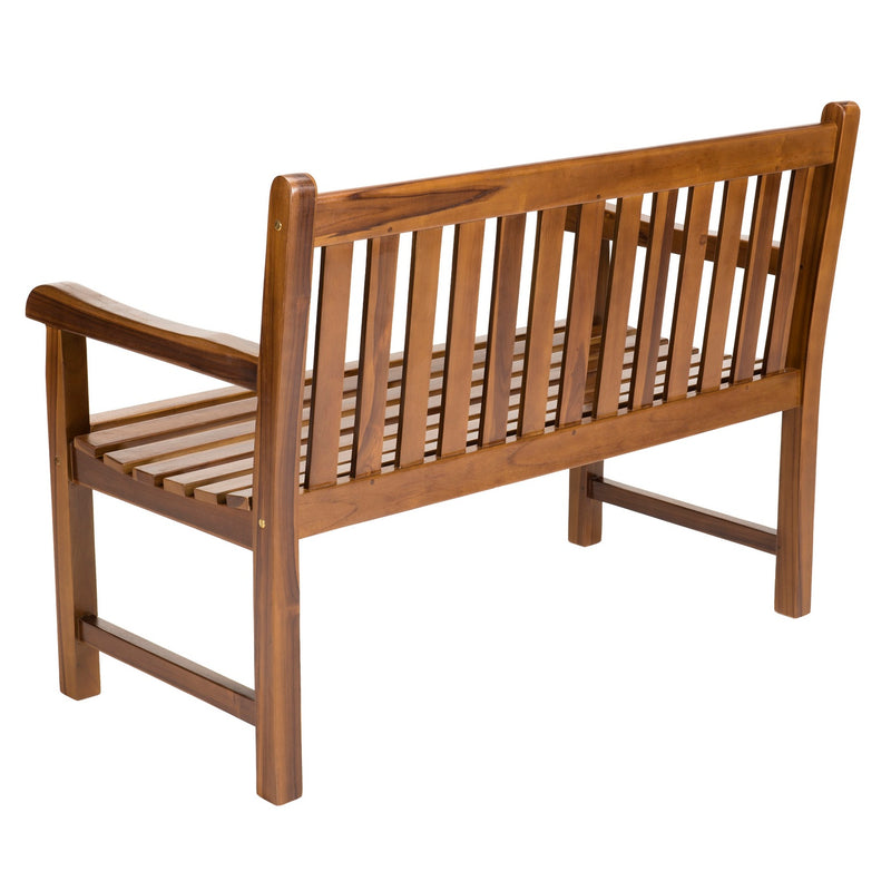 Maeva - Banc De Jardin - Teck Huilé - Marron