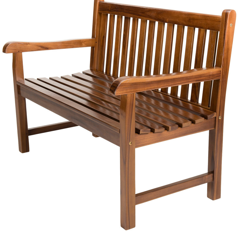 Maeva - Banc De Jardin - Teck Huilé - Marron