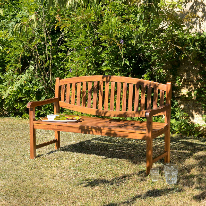 Maeva - Banc De Jardin - Teck Huilé - Marron