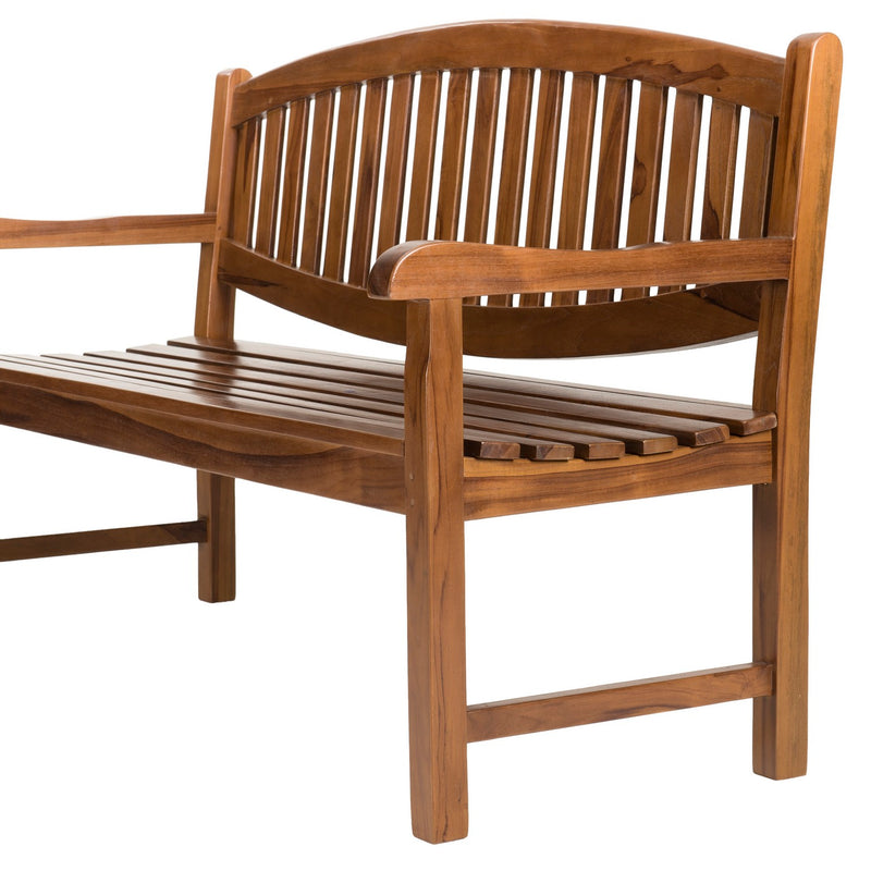 Maeva - Banc De Jardin - Teck Huilé - Marron