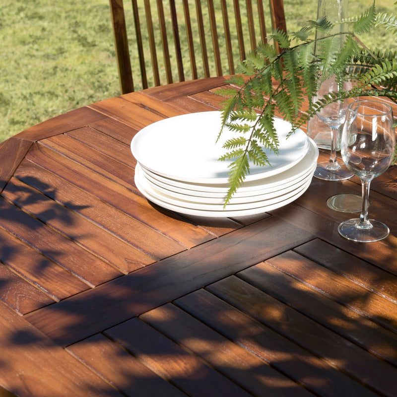Maeva - Table De Jardin - Teck Huilé - Marron