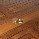 Maeva - Table De Jardin - Teck Huilé - Marron