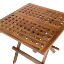Maeva - Table Pique-Nique De Jardin - Teck Huilé - Marron