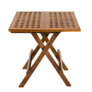 Maeva - Table Pique-Nique De Jardin - Teck Huilé - Marron