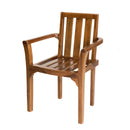 Maeva - Lot De 2 Fauteuils Jardin - Teck Huilé - Marron
