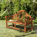 Maeva - Banc De Jardin - Teck Huilé - Marron