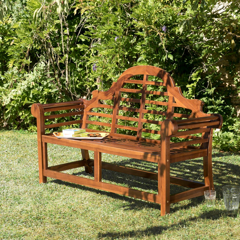 Maeva - Banc De Jardin - Teck Huilé - Marron