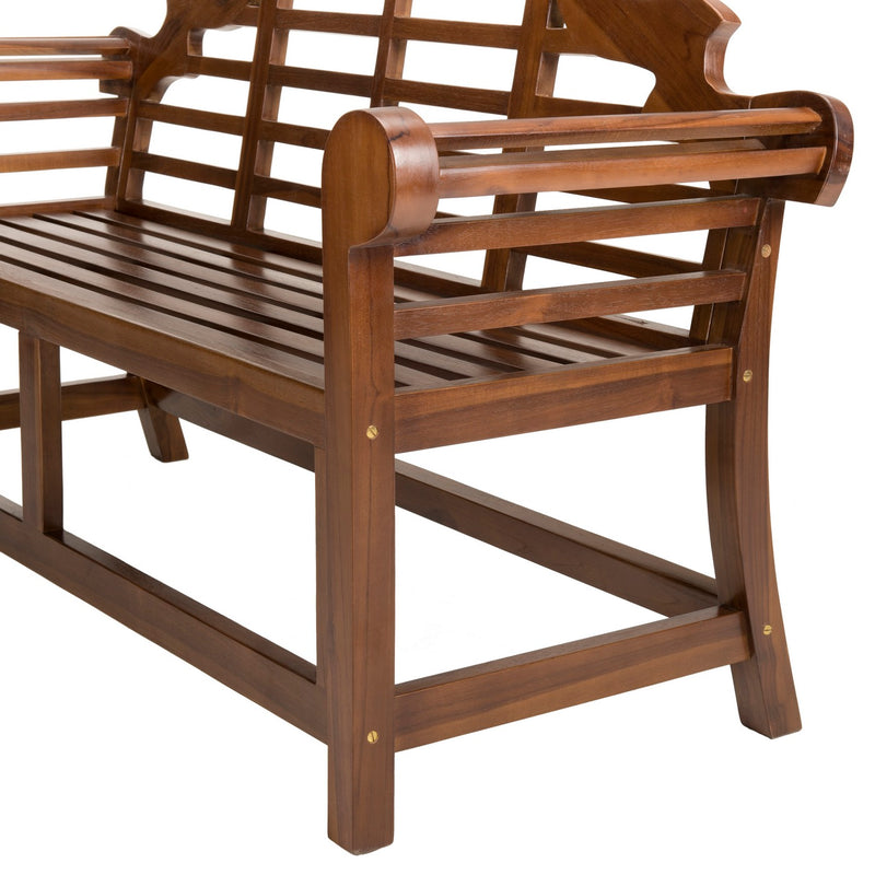Maeva - Banc De Jardin - Teck Huilé - Marron
