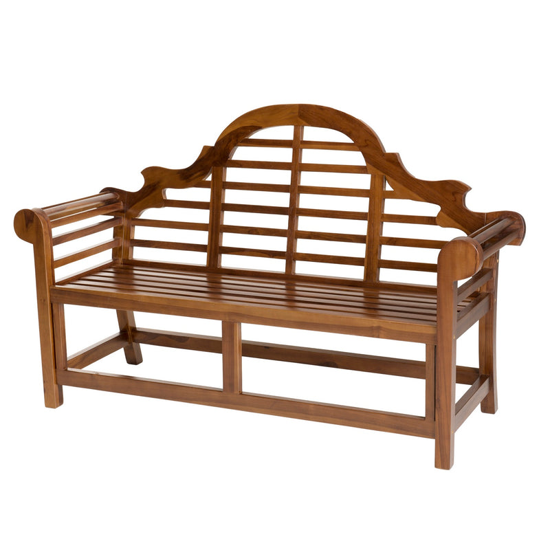 Maeva - Banc De Jardin - Teck Huilé - Marron