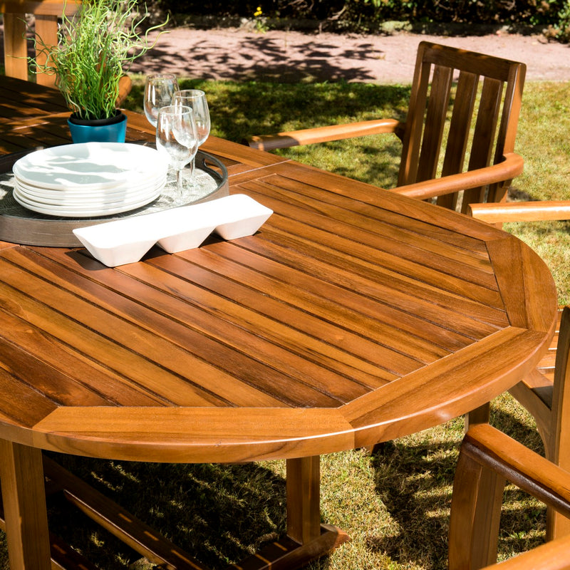 Maeva - Table De Jardin - Teck Huilé - Marron