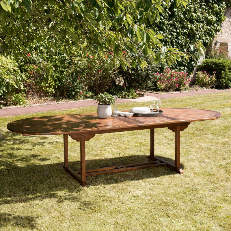 Maeva - Table De Jardin - Teck Huilé - Marron