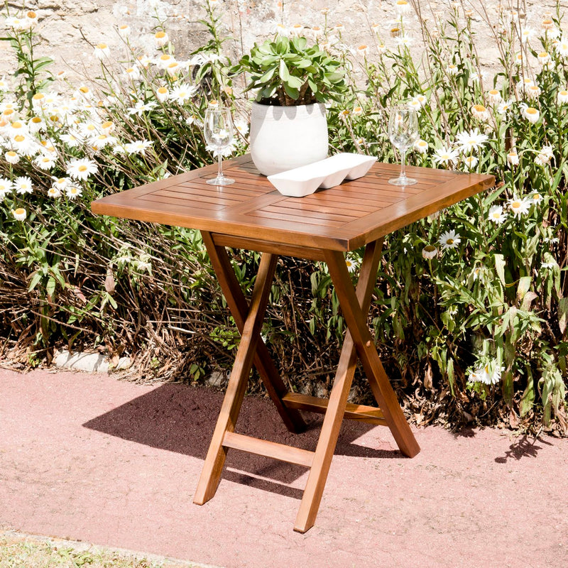 Maeva - Table De Jardin - Teck Huilé - Marron
