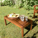 Maeva - Table Basse De Jardin - Teck Huilé - Marron