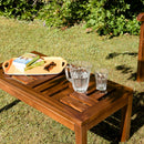 Maeva - Table Basse De Jardin - Teck Huilé - Marron
