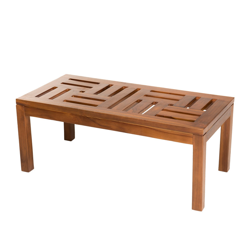 Maeva - Table Basse De Jardin - Teck Huilé - Marron