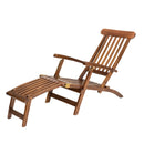 Maeva - Chaise Longue De Jardin - Teck Huilé - Marron