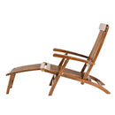 Maeva - Chaise Longue De Jardin - Teck Huilé - Marron