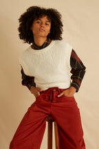 Pull Majorque - Blanc