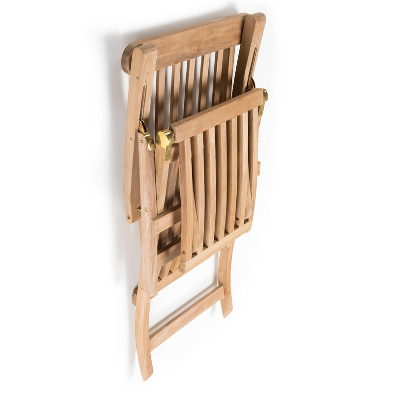 Fun - Chaise Longue De Jardin - Teck - Marron