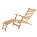 Fun - Chaise Longue De Jardin - Teck - Marron