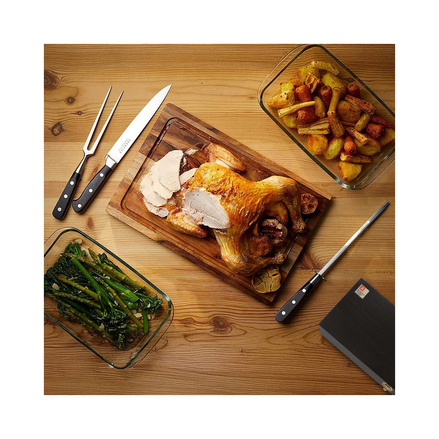 Sabatier Trompette - Coffret Bois De 3 Pièces À Découper