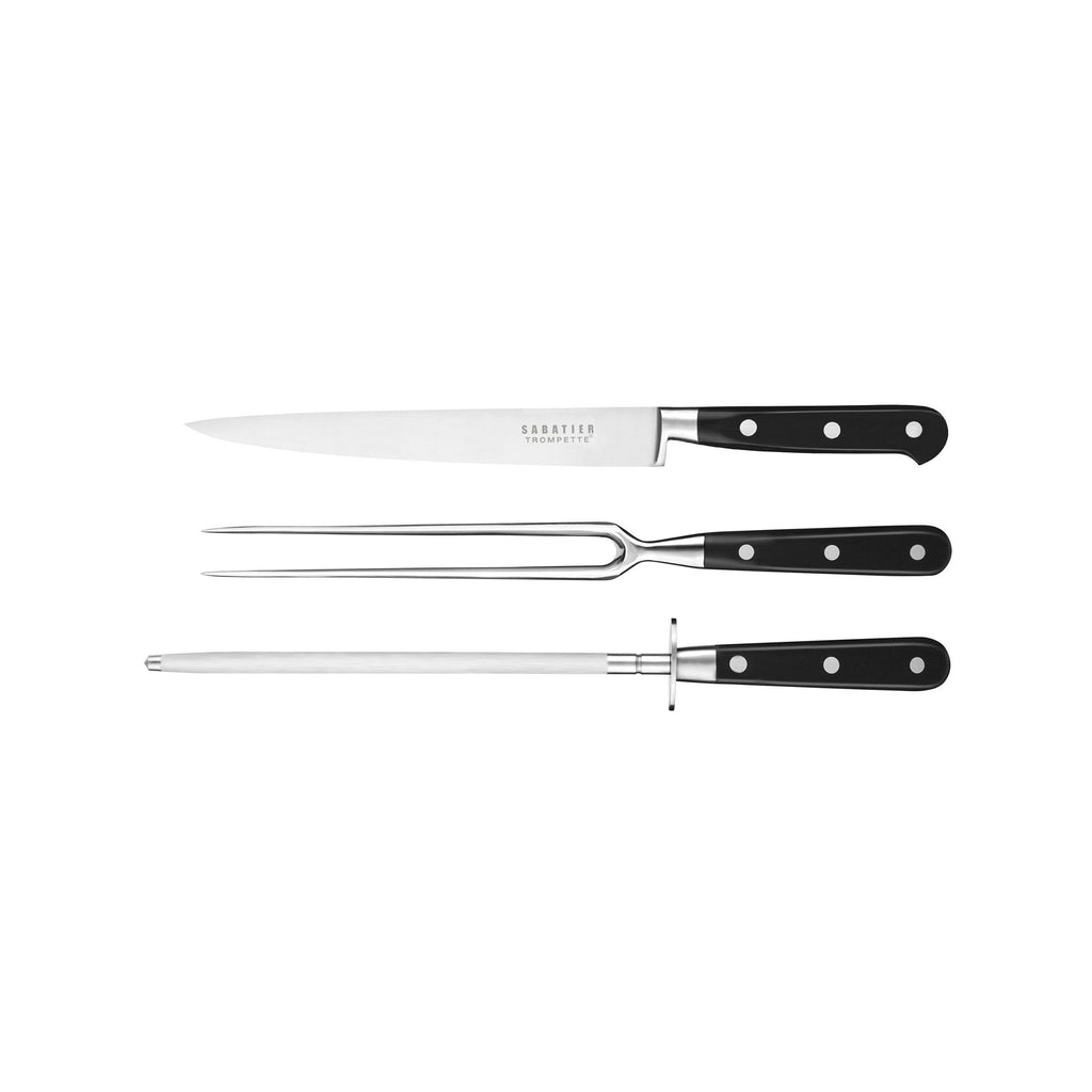 Sabatier Trompette - Coffret Bois De 3 Pièces À Découper