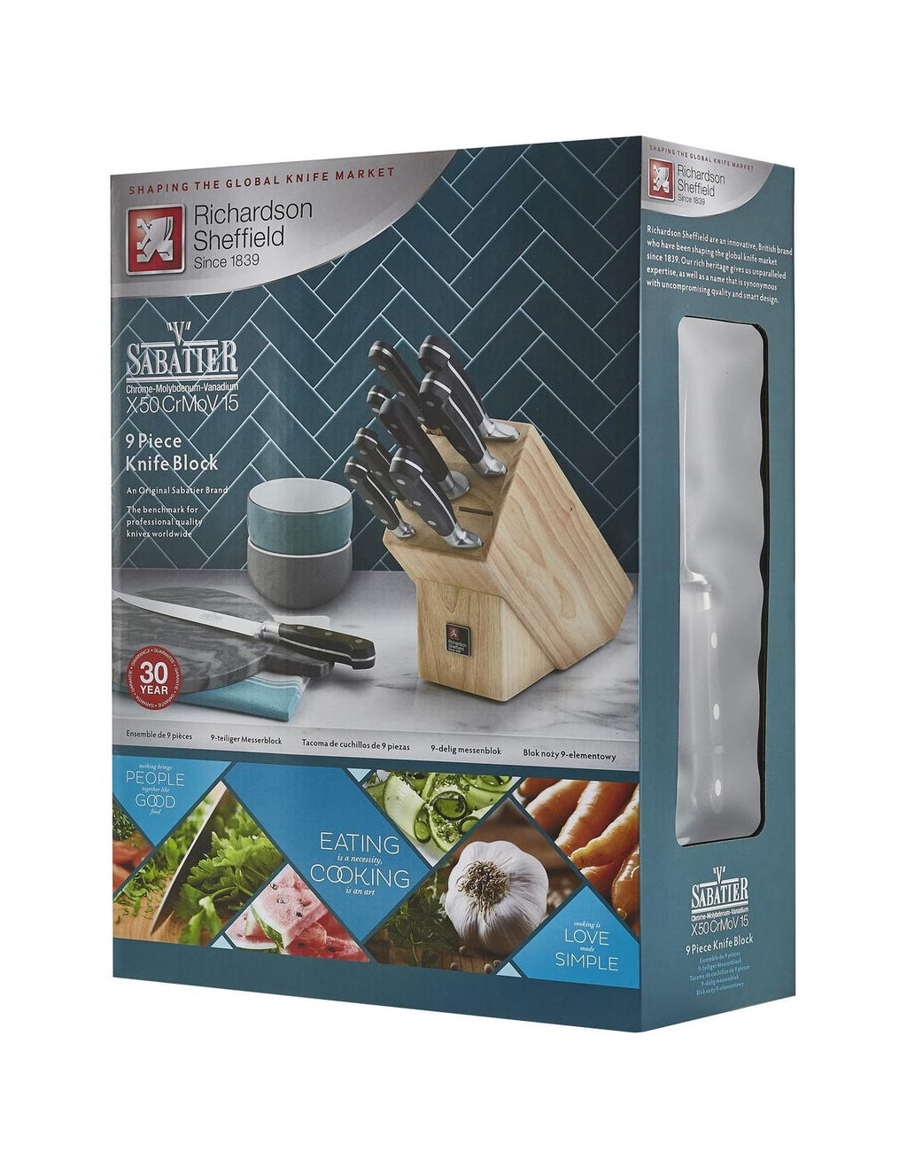 V Sabatier Life - 9-Piece Kitchen Knife Block