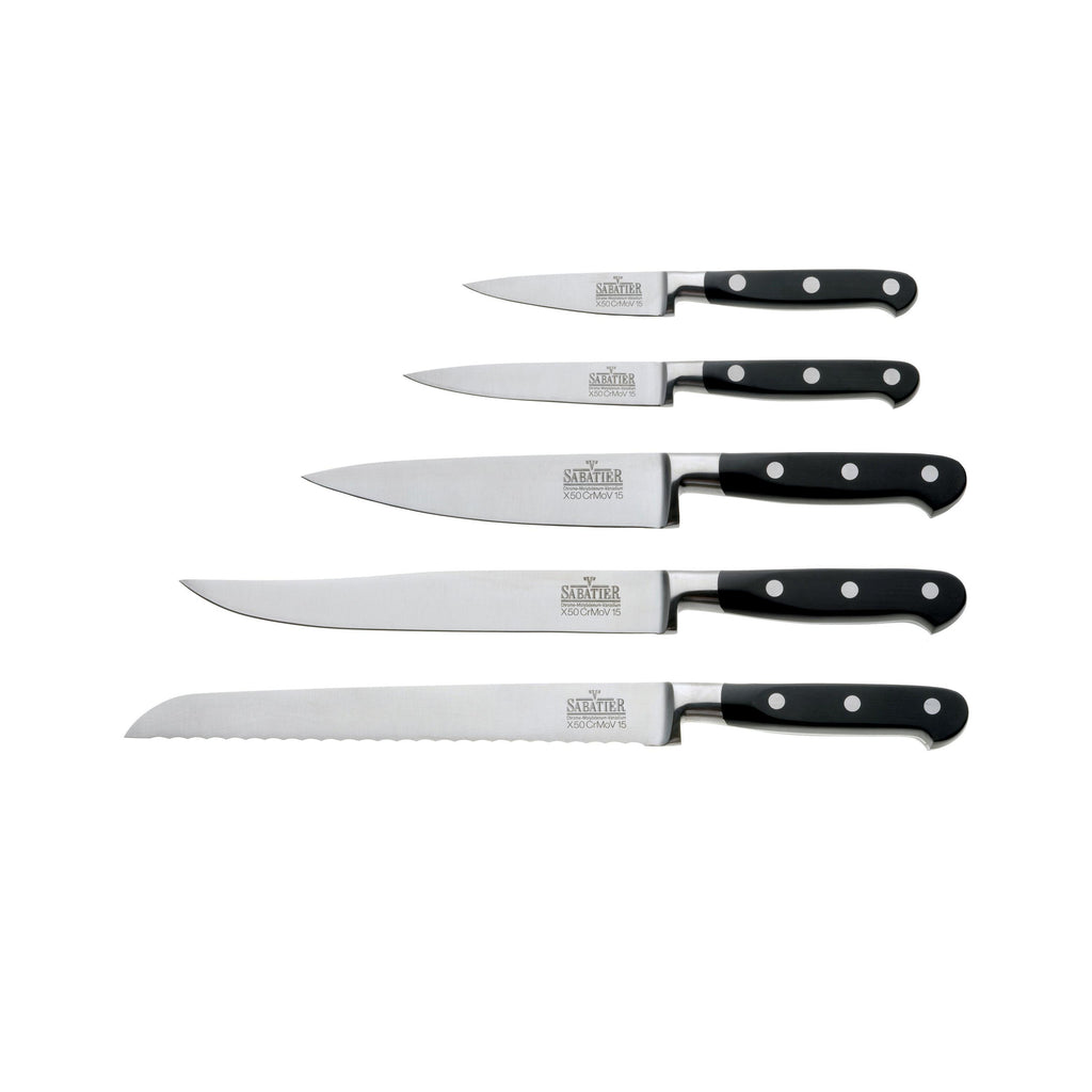 V Sabatier Rock - 5-Piece Kitchen Knife Block