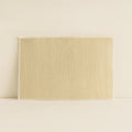 Juego de 6 manteles individuales - Dobladillo - 45 × 30 cm - Yute natural con borde blanco