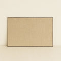 Set of 6 Hem placemats – 45 × 30 cm – natural jute with grey edging