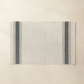 Set of 6 Placemats - 45 x 30 cm - Black and Beige
