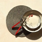 Set of 6 Black Placemats - 36cm
